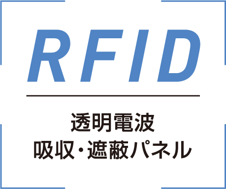 RFID 透明電波吸収・遮蔽パネル